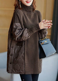 Sariah | Modern Patchwork Turtleneck Knit Sweater