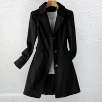 Mariel | Vintage Style Elegant Button-Front Trench Coat