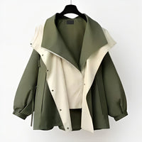 Naylani | Oversized Waterproof Double-Collar Trench Coat