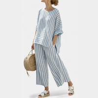 Aylin | Lightweight Striped Design Two-Piece Set