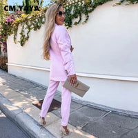 Rosamund | Women's Long-Sleeve Blazer and Tailored Pants Two-Piece Set