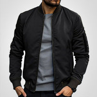 Nathan | Men's Classic Ribbed Bomber Jacket