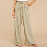 Evangeline | Women's Soft Wide-Leg Trousers with Belt