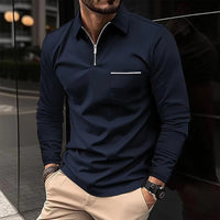 Samuel | Classic Quarter-Zip Polo Shirt For Men