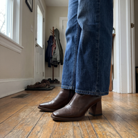 Gloria | Elegant Mid-Heel Style Leather Ankle Boots