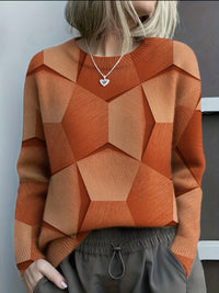 Avery | Modern Geometric Knitted Sweater