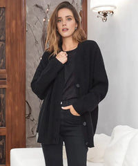 Evelyn | Women's Elegant Cashmere Cardigan Vest