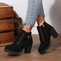 Lydia | Sophisticated And Practical Lace-Up Ankle Boots