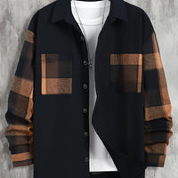 Matias | Modern Colour-Block Pocket Lumberjack