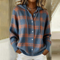 Harper | Women's Button-Up Hooded Knit Sweater