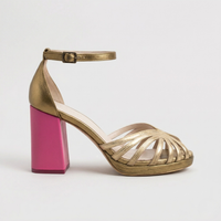 Camila | Block Heel Sandals with Woven Design
