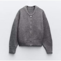 Teresa | Cozy And Versatile Zip-Up Knit Cardigan