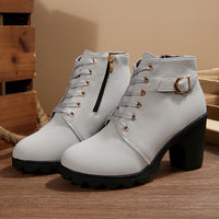 Everly | Polished And Versatile Lace-Up Ankle Boots