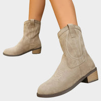 Sienna | Elegant Design Western Ankle Boots