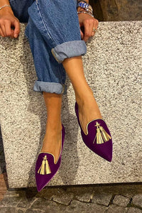 Emery | Chic Pointed-Toe Tassel Loafers