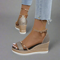 Celestia | Women's Platform Open-Toe Wedge Sandals