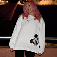 Georgia | Mickey Mouse Print Loose Sweater