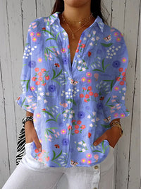 Mercy | Elegant Button Meadow Blouse