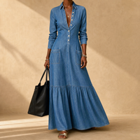 Miriam | Soft-Touch Maxi Dress with Tiered Ruffle Hem