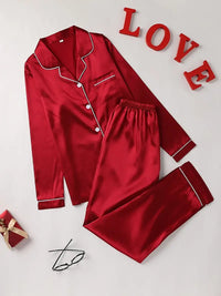 Emily | Satin Pajama Set – Elegant Design
