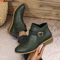 Dahlia | Modern Buckle-Accented Chelsea Ankle Boots
