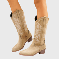 Octavia | Elegant And Comfortable Wide-Calf Cowboy Boots
