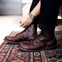 Mateo | Classic Cap-Toe Lace-Up Ankle Boots