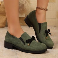 Andrea | Bow-Detail Slip-On Loafers