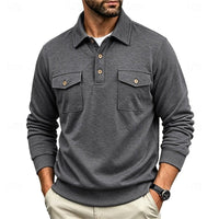 Stetson | Refined Long-Sleeve Pocket Polo Shirt