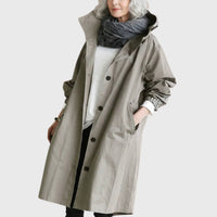 Ottilie | Women's Long Water-Resistant Hooded Trench Coat