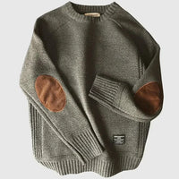 Thomas | Comfortable Elbow Patch Knitted Sweater
