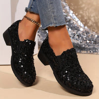 Valeria | Sparkling Slip-On Loafers